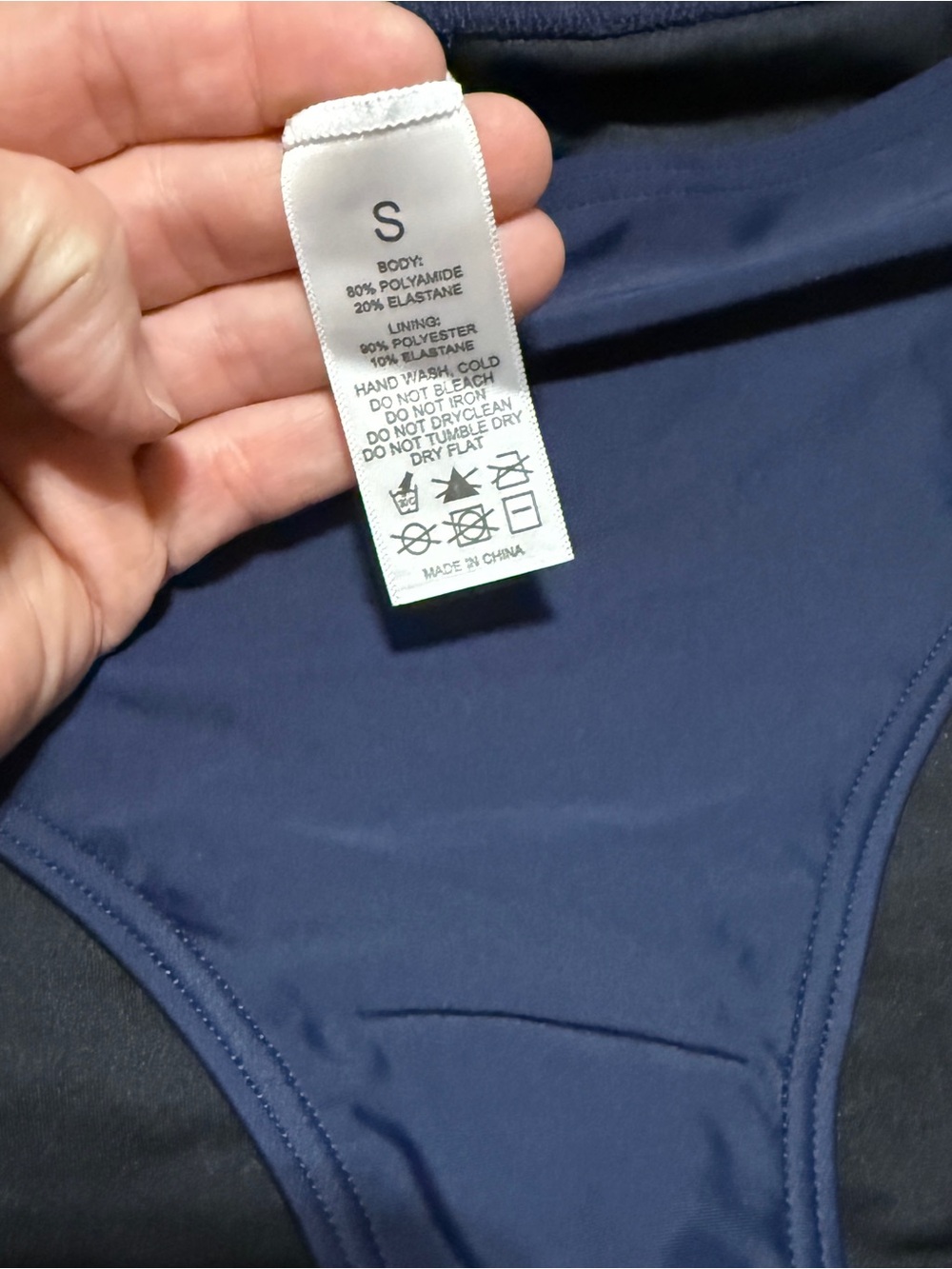 Navy Blue Women's Tankini Set Womens Size S NWT - Picture 2 of 9